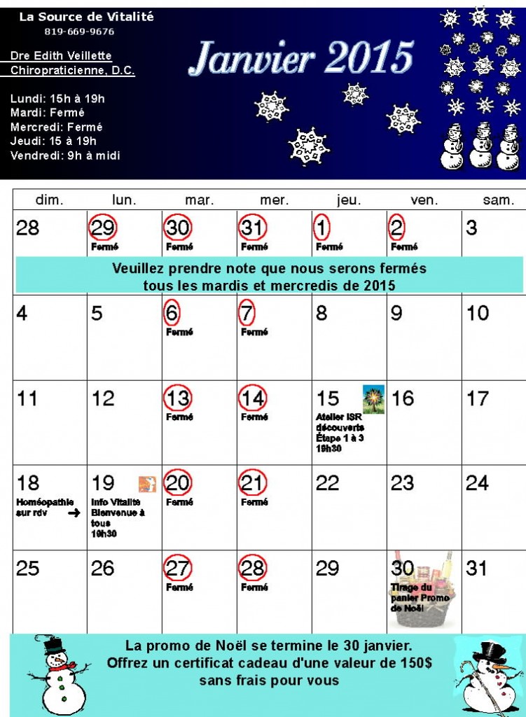 Janvier 2015